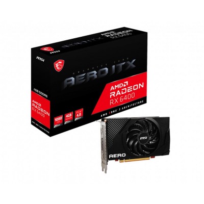 CARTE GRAPHIQUE AMD Radeon RX6400/MSI RX 6400 Aero ITX/4Go