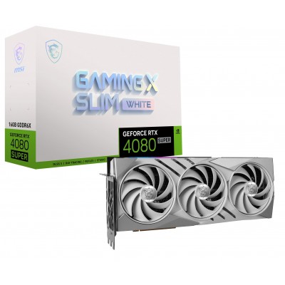 Carte Graphique RTX 4080 Super MSI 16G GM. X SLIM White