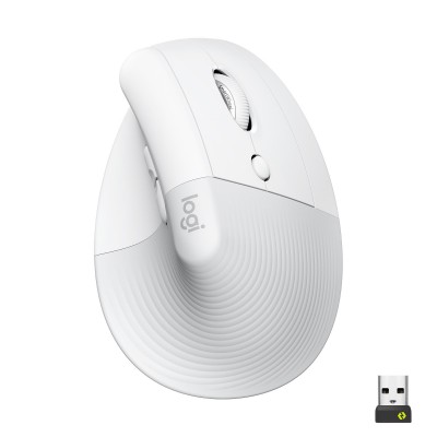 SOURIS Ergonomique Sans Fil/ Logitech Lift  Silencieuse - Blanc