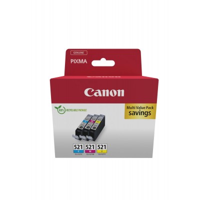 Canon CLI-521 - Multipack 3 couleurs