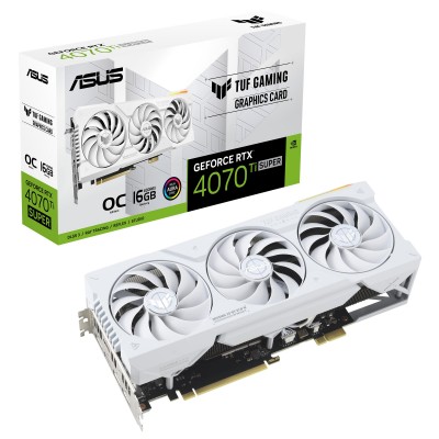 CARTE GRAPHIQUE RTX 4070Ti Super/ASUS TUF RTX4070TIS16Go BTF/Blanc