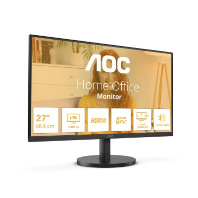 ECRAN 27"/AOC U27B3M/4K UHD/Dalle VA/60Hz/4ms