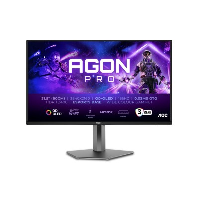 ECRAN 31.5"/AOC AG326UD/UHD/QD-OLED/165Hz/0.03ms
