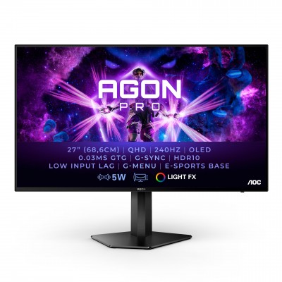ECRAN 27"/AOC AG276QZD/QHD/OLED/240Hz/0.03ms