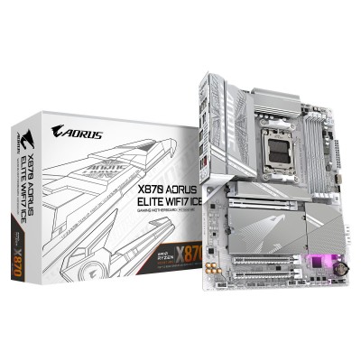 CARTE MERE AM5 ATX/GIGABYTE AORUS X870 A ELITE WF7 ICE/DDR5