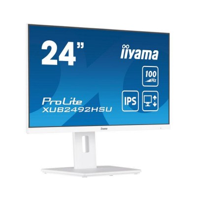 ECRAN 24" /IIYAMA XUB2492HSU-W6/FHD/100Hz/0.4ms/IPS/Pivot/Blanc
